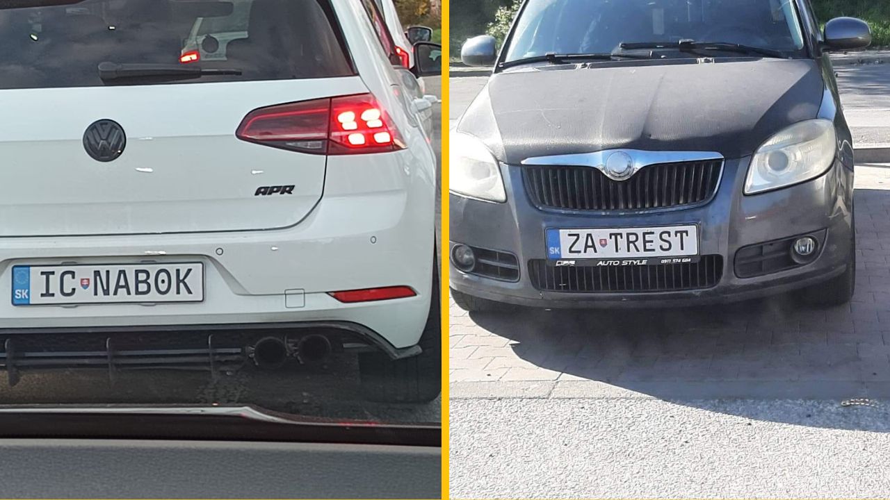 10 ďalších vtipných ŠPZ, ktoré ľudia odfotili na slovenských cestách
