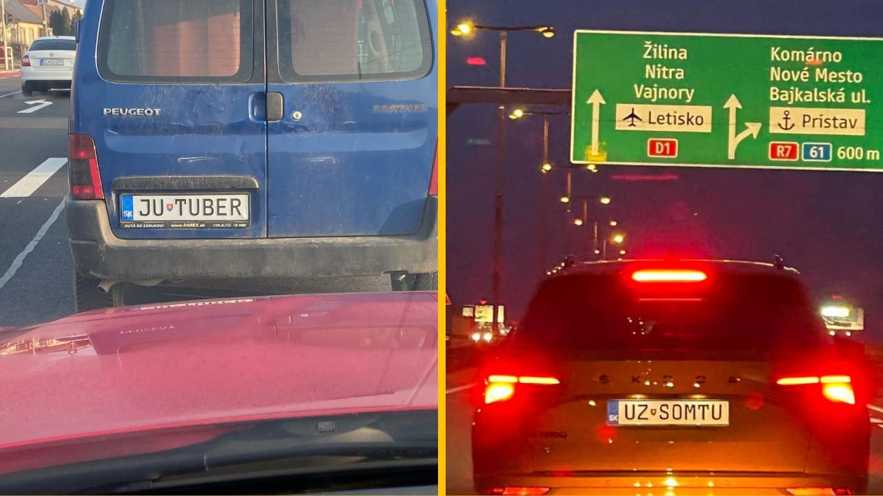 10 ďalších vtipných ŠPZ, ktoré ľudia odfotili na slovenských cestách #3