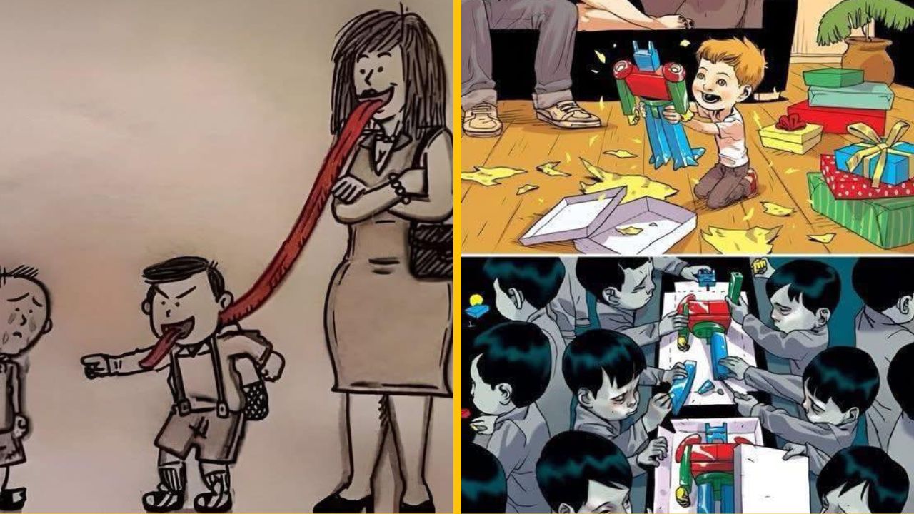 14 trefných ilustrácií, ktoré dokonale odzrkadľujú súčasnú spoločnosť