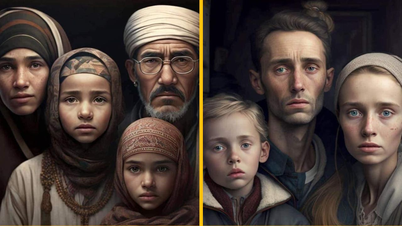 17 fotografií od AI, ako vyzerajú typické rodiny z rôznych krajín sveta