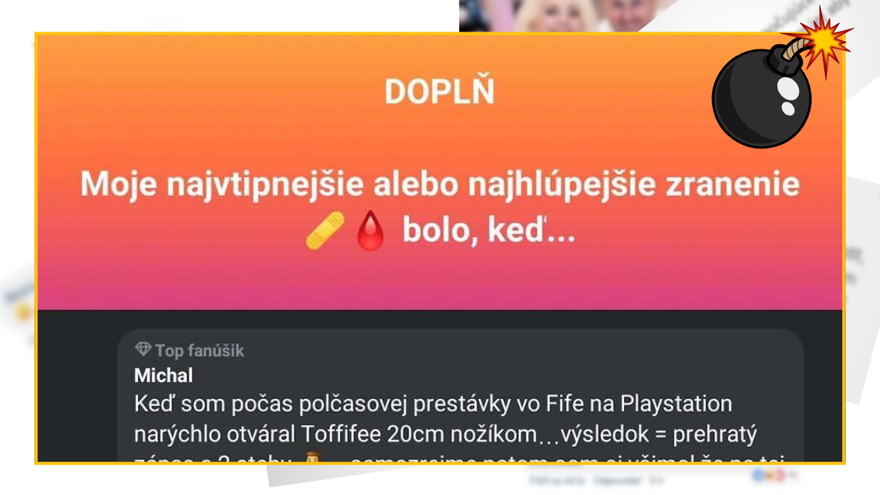 Bomby zo sociálnych sietí #1114 – Slováci sa pochválili najvtipnejšími a najhlúpejšími zraneniami