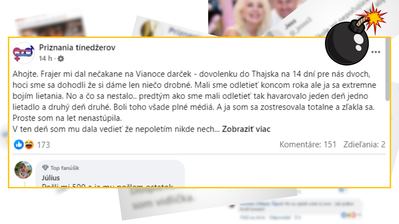 Bomby zo sociálnych sietí #1117 – baba zrušila dovolenku v Thajsku, ktorú zaplatil jej frajer a teraz chce od nej peniaze