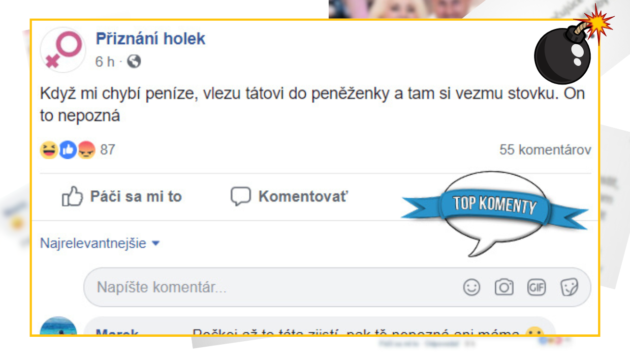 Bomby zo sociálnych sietí #1119 – keď jej chýbajú peniaze, ukradne ich otcovi z peňaženky, komentár k tomu ťa pobaví
