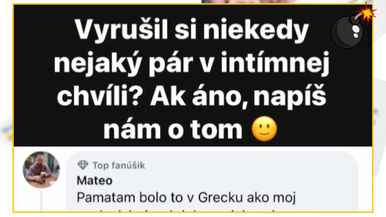 Bomby zo sociálnych sietí #1124 – Slováci sa vtipne pochválili ako vyrušili páry v intímnej chvíli