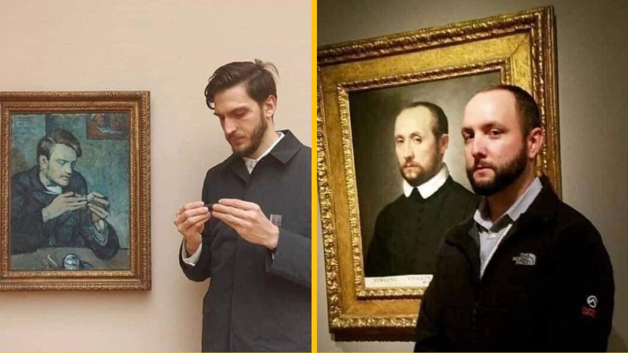 11 fotiek ľudí, ktorí stretli „samých seba“ v múzeu