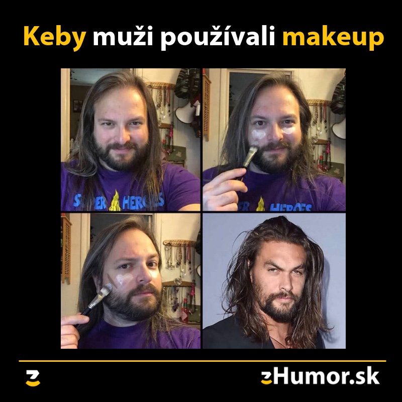 Keby muži používali make-up