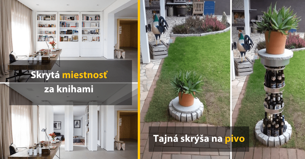 20 tajných miestností a priestorov, ktoré si ľudia doma postavili