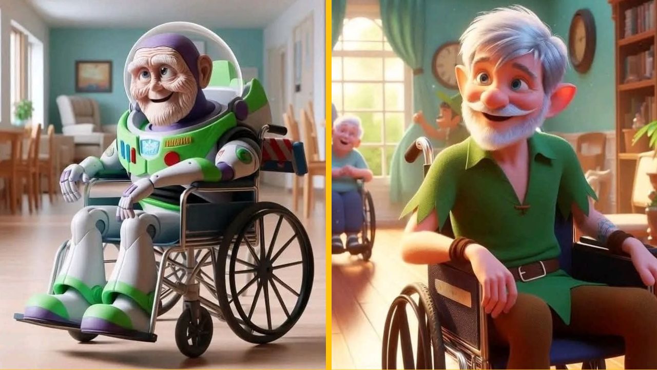 11 milých a úsmevných ilustrácií, ako vyzerajú slávne Disney postavičky na dôchodku