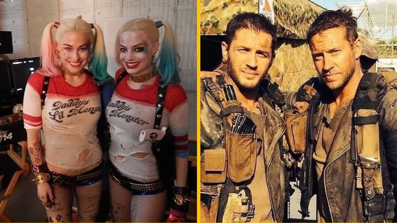 10 raritných fotografií, ktoré ukazujú slávnych hercov a ich dablérov