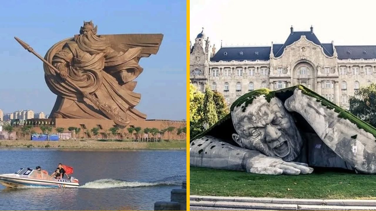 15 skvelých záberov, ktoré zachytávajú brutálne spracované sochy z celého sveta