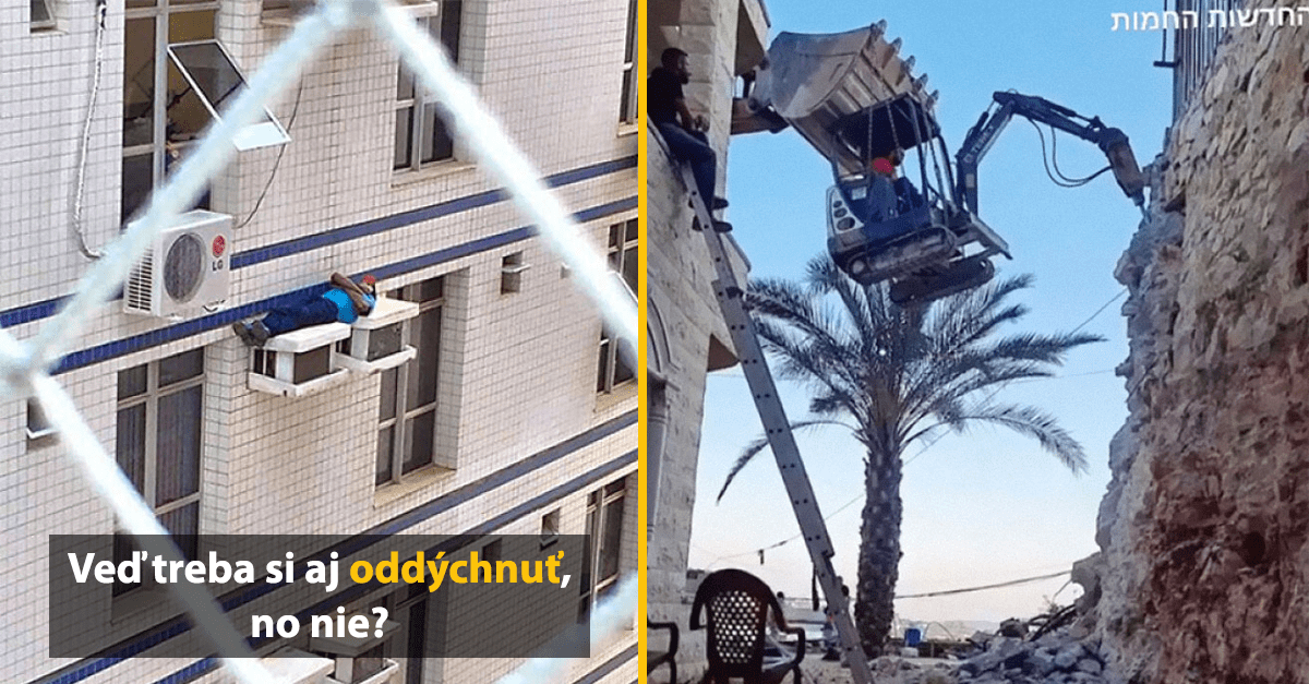 15 odvážnych ľudí, ktorí nepoznajú slovo strach a už vôbec nič im nehovorí bezpečnosť pri práci