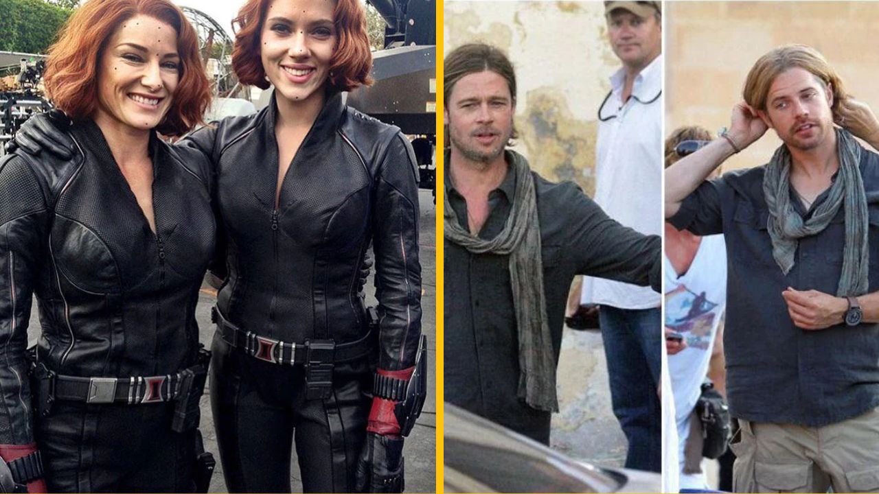 10 raritných fotografií, ktoré ukazujú slávnych hercov a ich dablérov #2