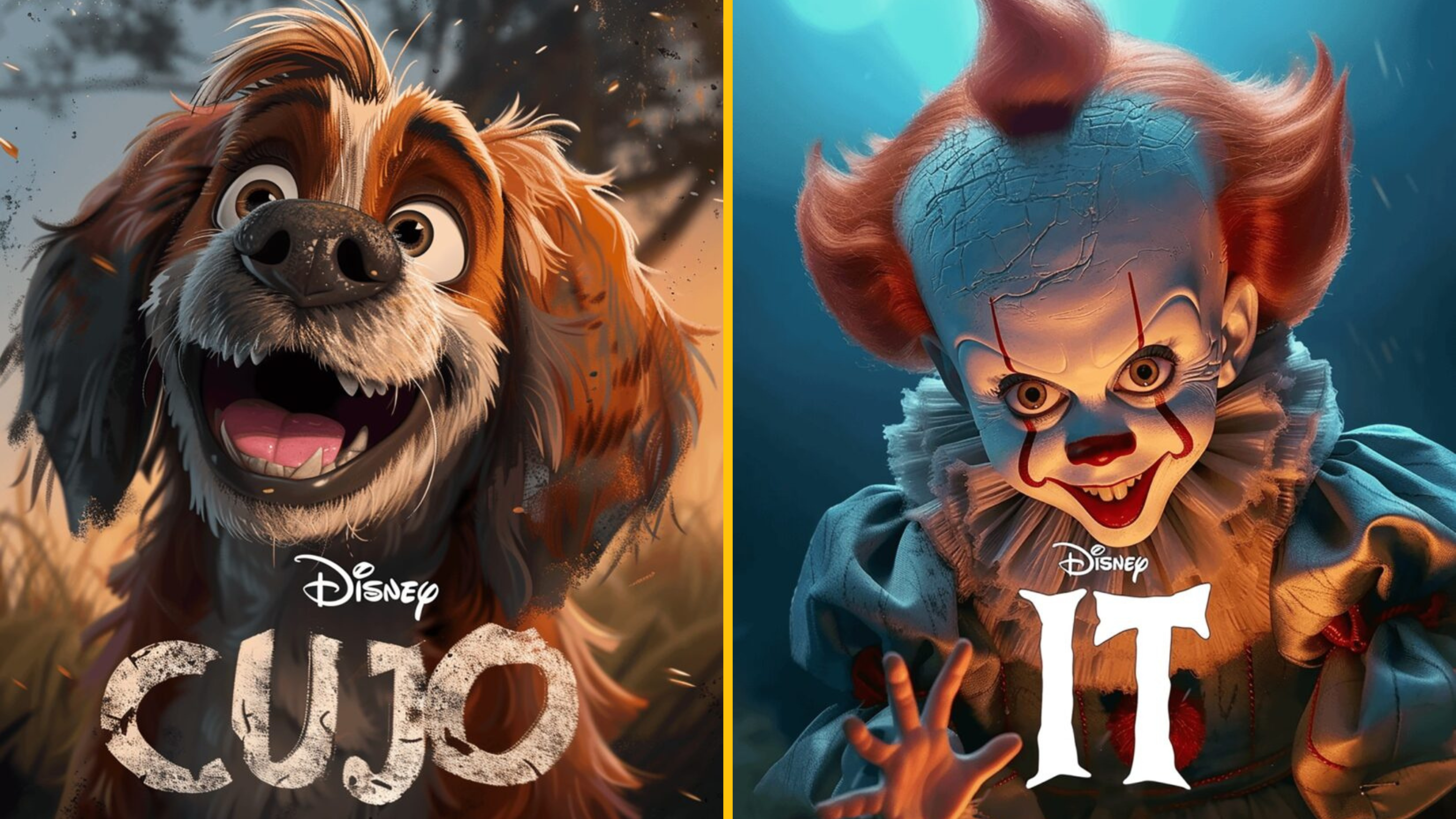 9 hororov v štýle Disney. Umelá inteligencia premenila kultové filmy na Disney verzie
