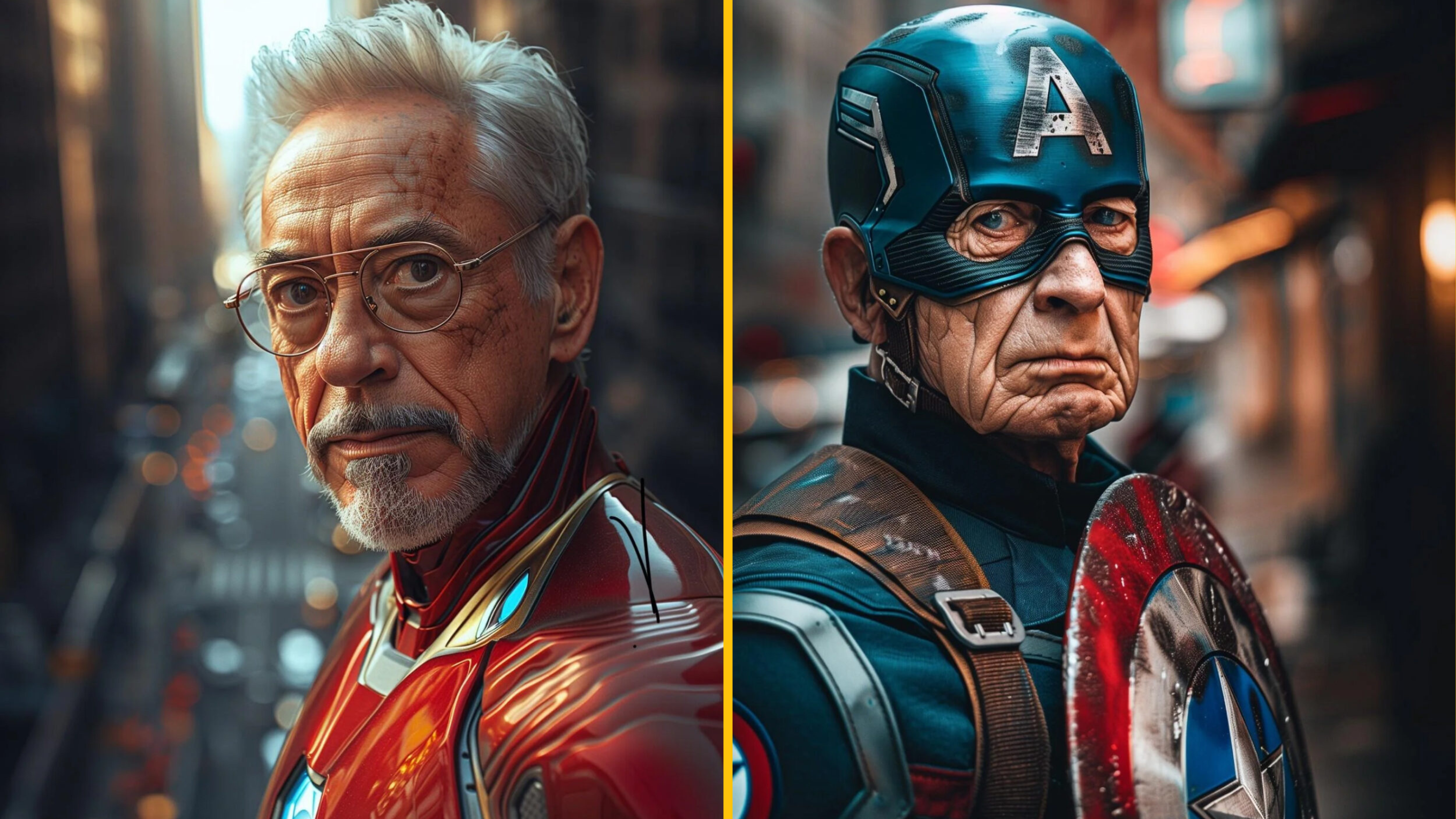 Takto by podľa AI vyzeralo 12 Avengers na dôchodku