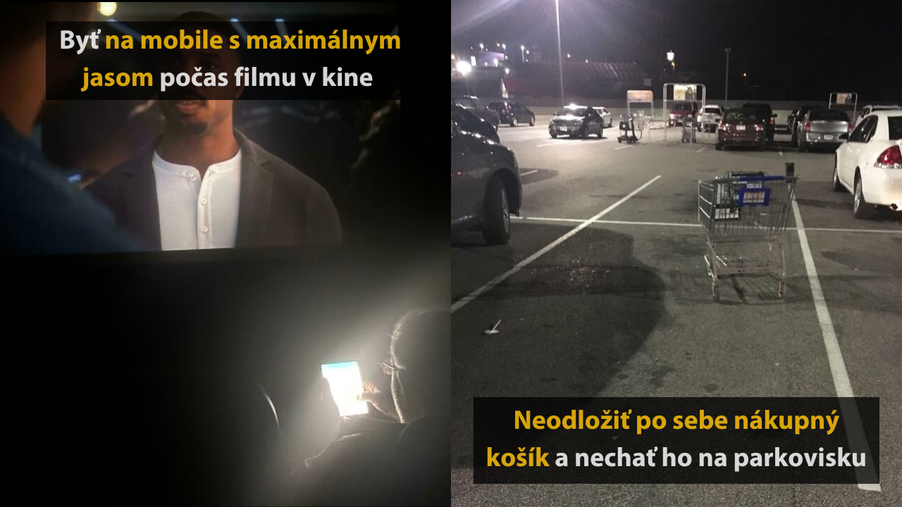 10 zlých ľudských zvykov, ktoré každého normálneho človeka privádzajú do nepríčetnosti #1