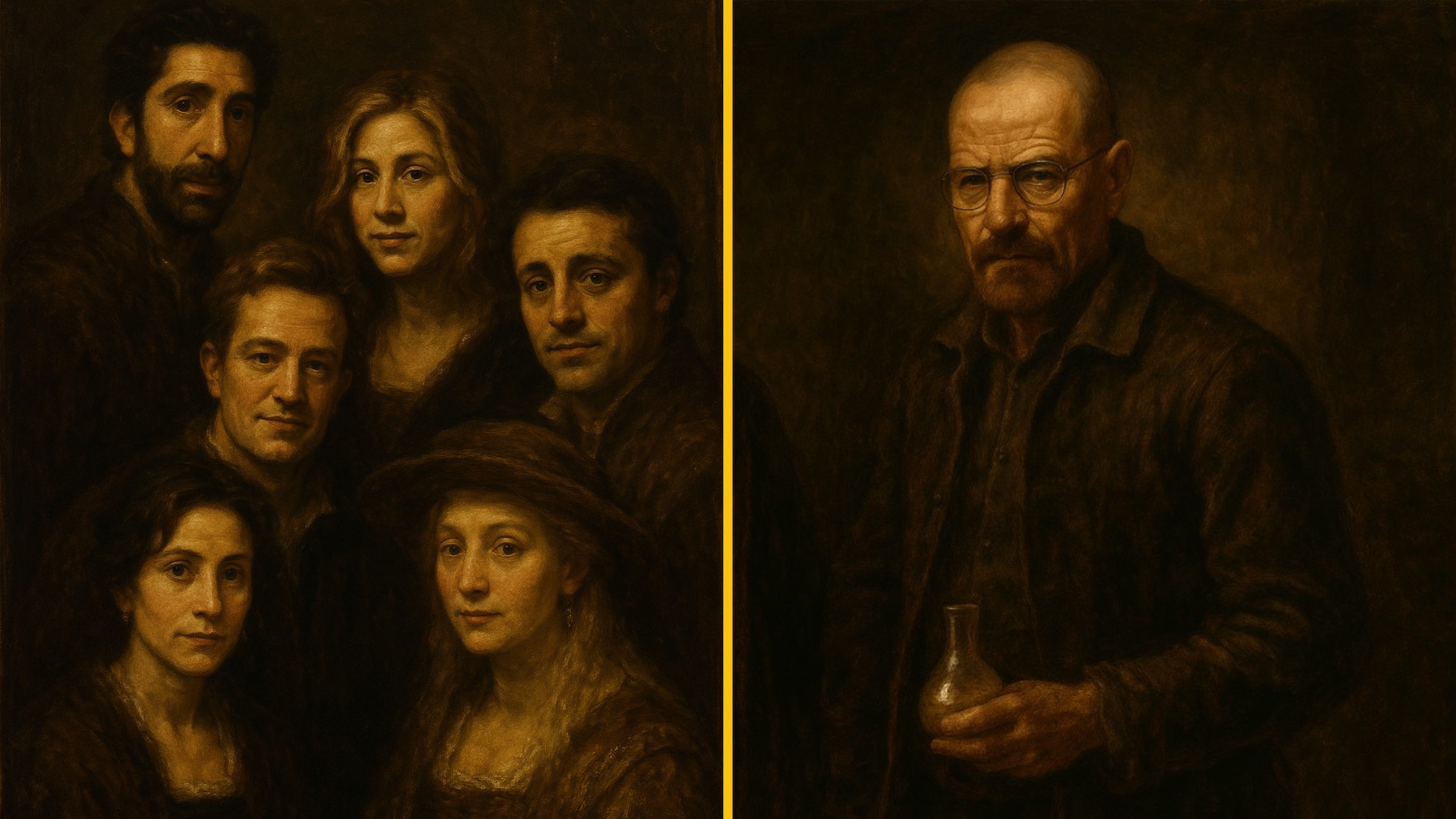 Keď Rembrandt stretne Netflix: 10 televíznych seriálov prerobila AI podľa slávneho maliara