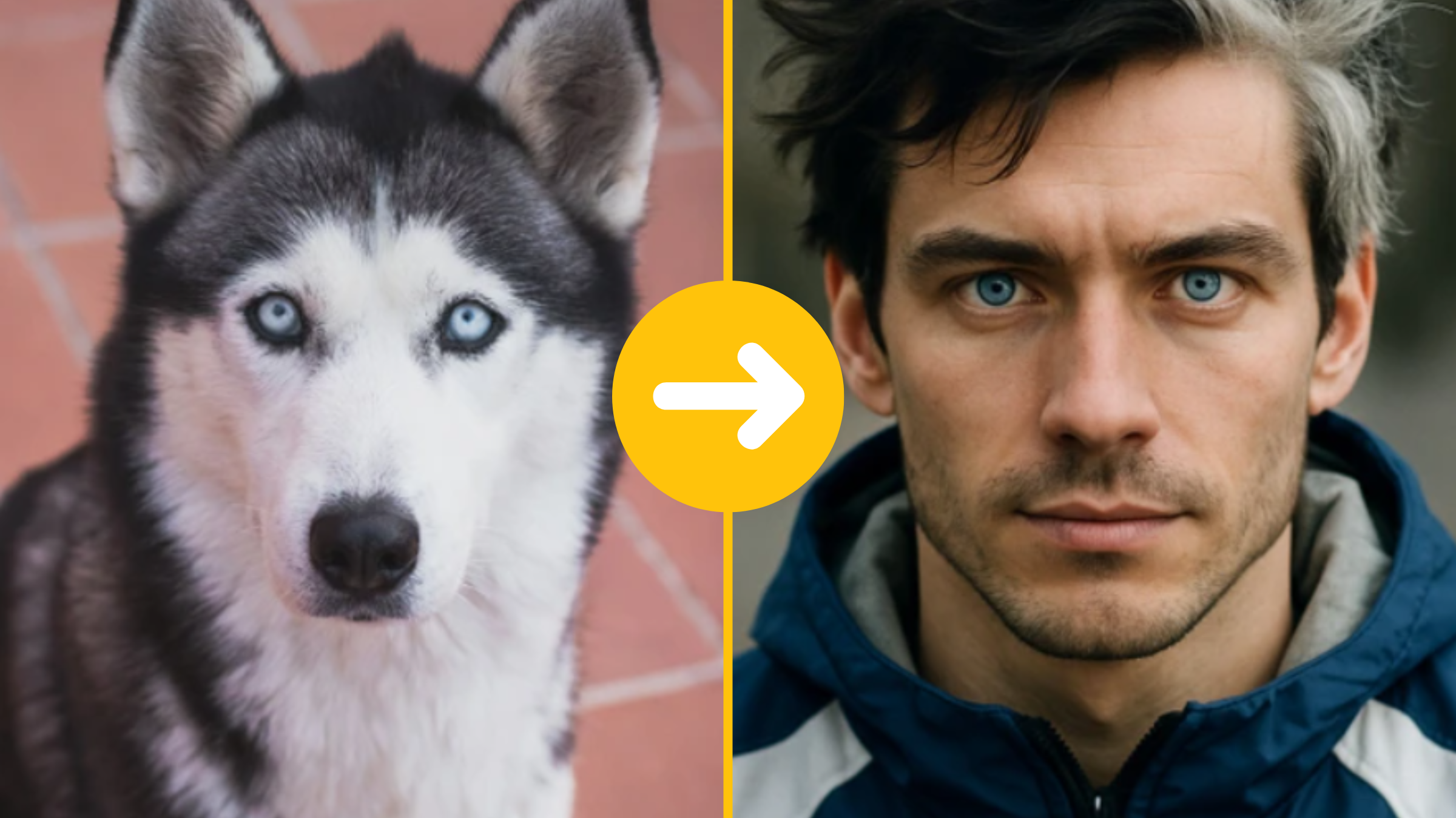 Keby psy boli ľudia: Takto by vyzeralo 9 populárnych plemien v ľudskej podobe