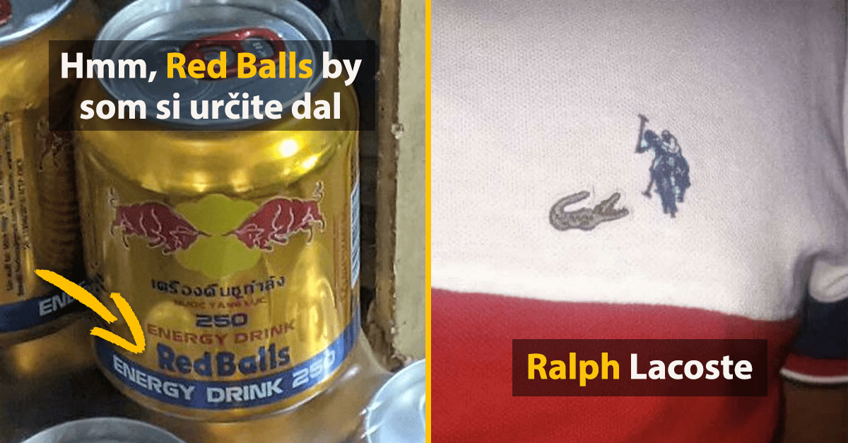 15 vtipných napodobenín populárnych značiek, ktoré vás dostanú do kolien