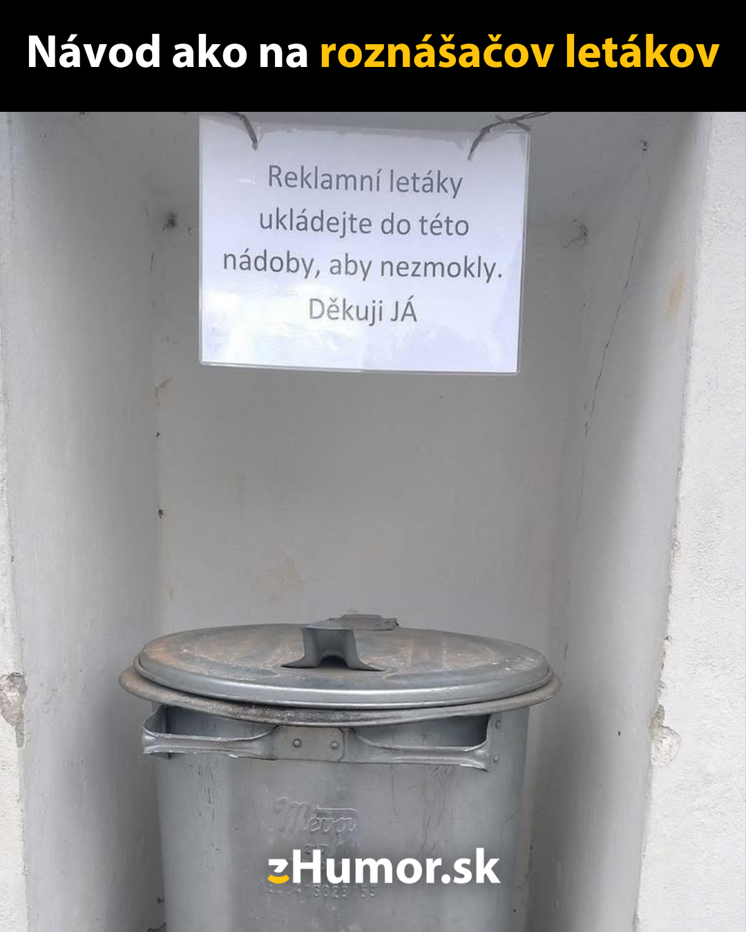 Roznášači letákov traste sa