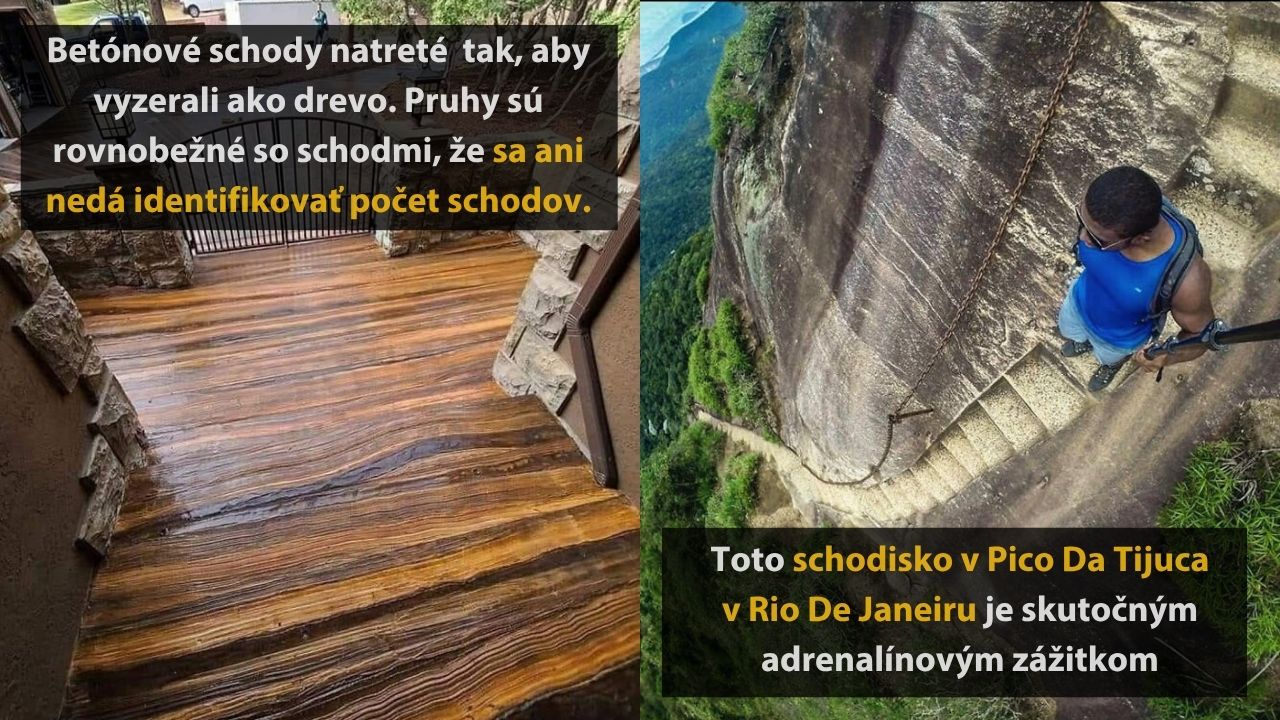 10 nebezpečných a zle navrhnutých schodísk, z ktorých sa vám zatočí hlava, 1. časť