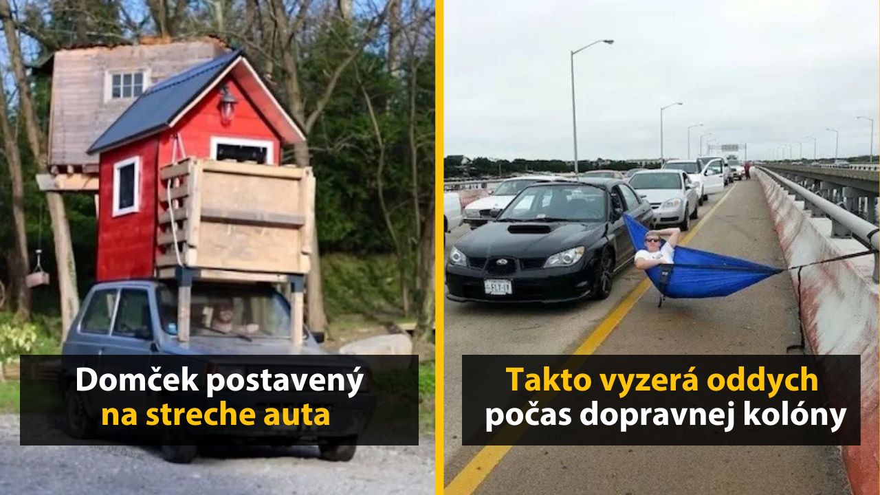 30+ Obrázkov, ktorými dokonale zabiješ čas #578 – Dom na streche auta alebo plávanie na koni