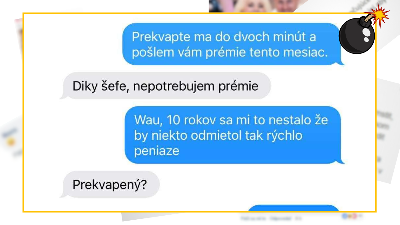 Bomby zo sociálnych sietí #1192 – ako prekvapiť šéfa a získať tak okamžité prémie?