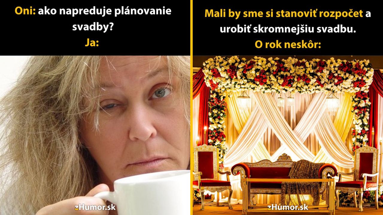 10 najzábavnejších svadobných meme, ktoré vám nedovolia prepadnúť panike