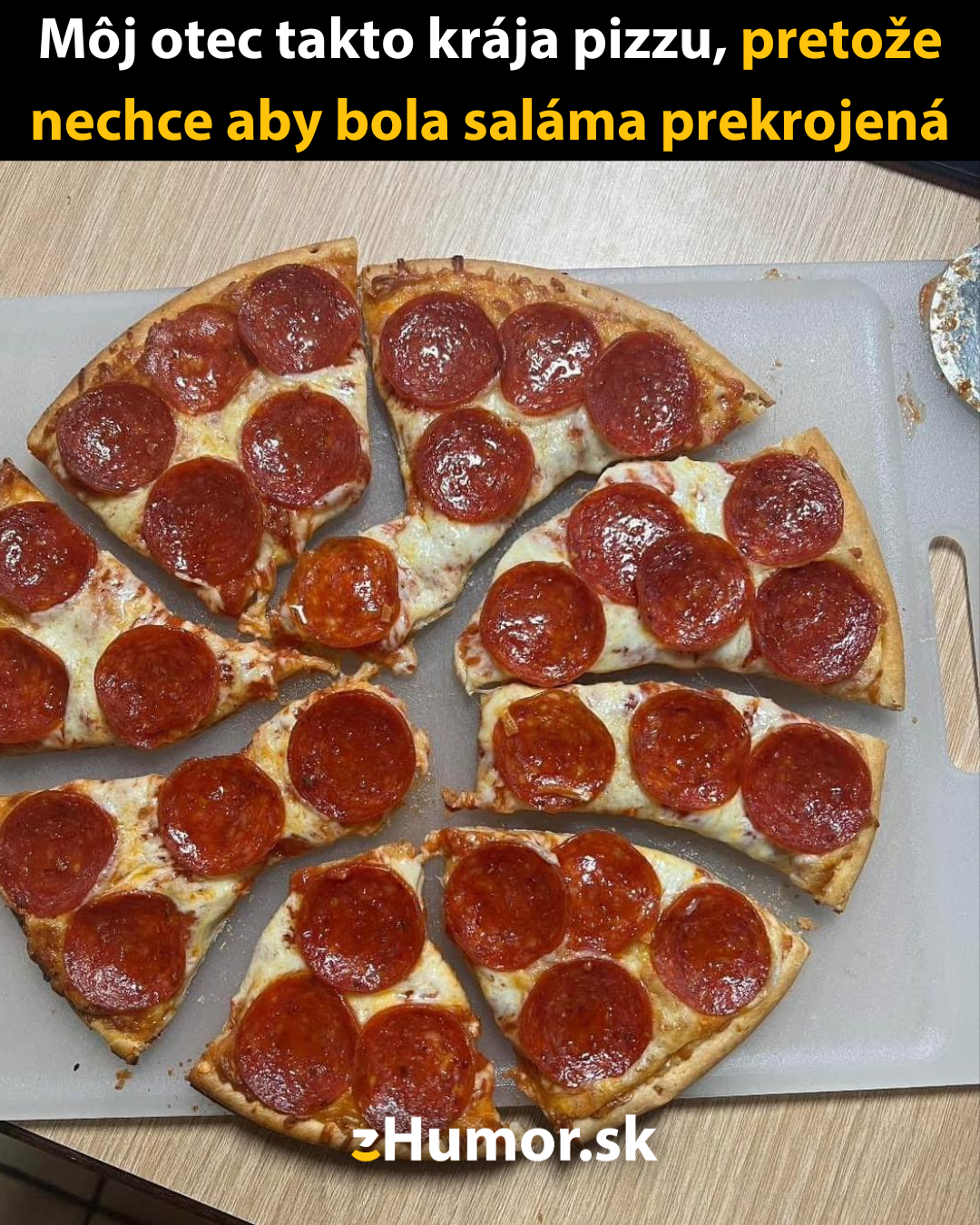 Ako otec krája pizzu