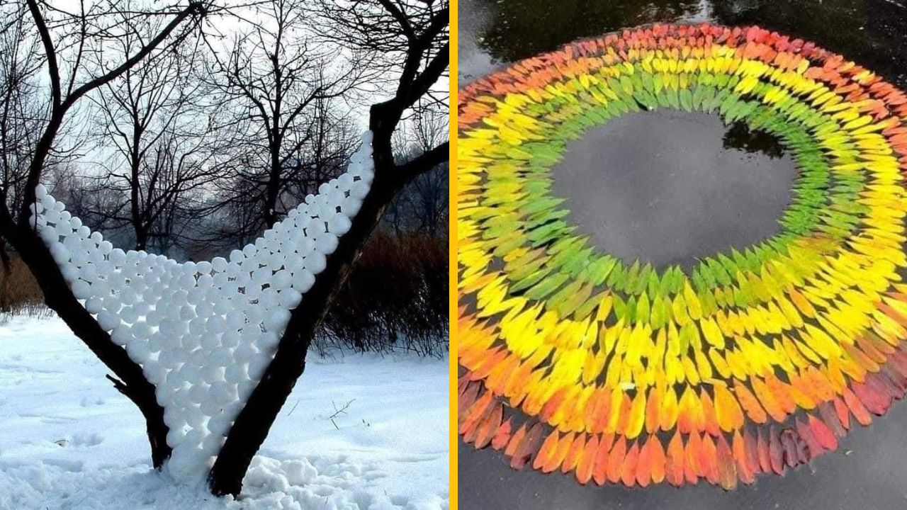 15 (až) neuveriteľných diel z prírody, ktoré vytvoril Andy Goldsworthy