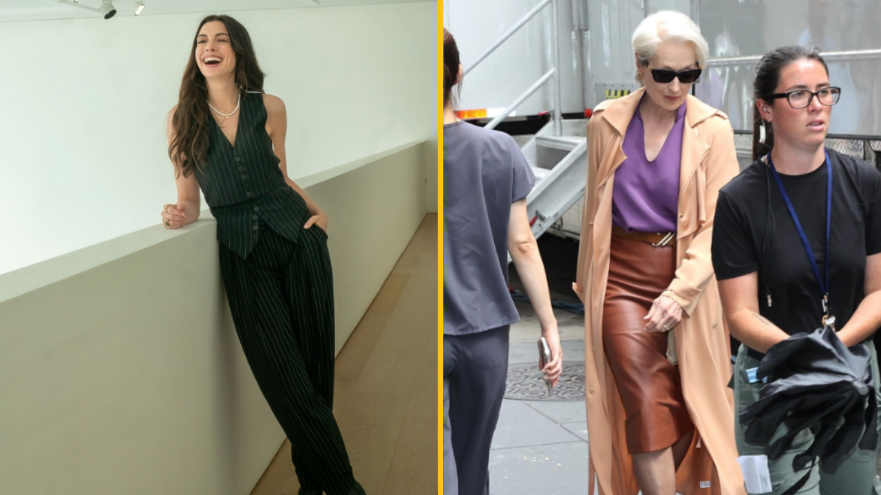 Meryl Streep bola videná ako ikonická Miranda počas natáčania „Diabol nosí Pradu 2“