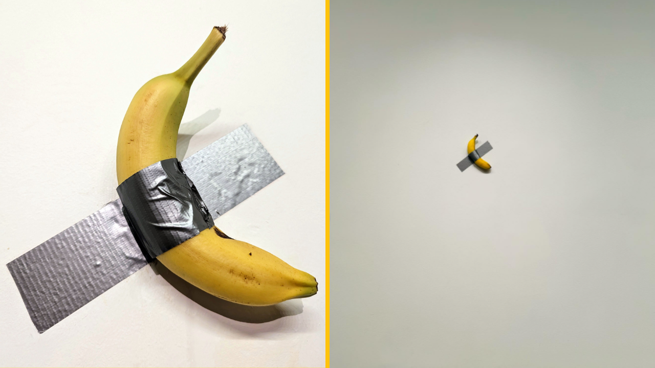 6-miliónový banán nalepený na stene postihol tragický osud