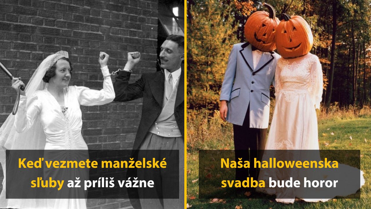 10 podarených svadobných fotografií, po ktorých sa zaručene budete smiať