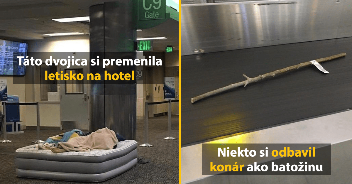 15 najvtipnejších fotografií, ktoré sa ľuďom podarilo zachytiť na letiskách