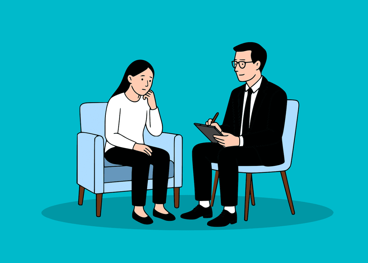 therapist, counseling, therapy, psychologist, mental health, patient, discussion, conversation, support, help, listening, understanding, empathy, session, professional, healthcare, stress, anxiety, depression, sadness, communication