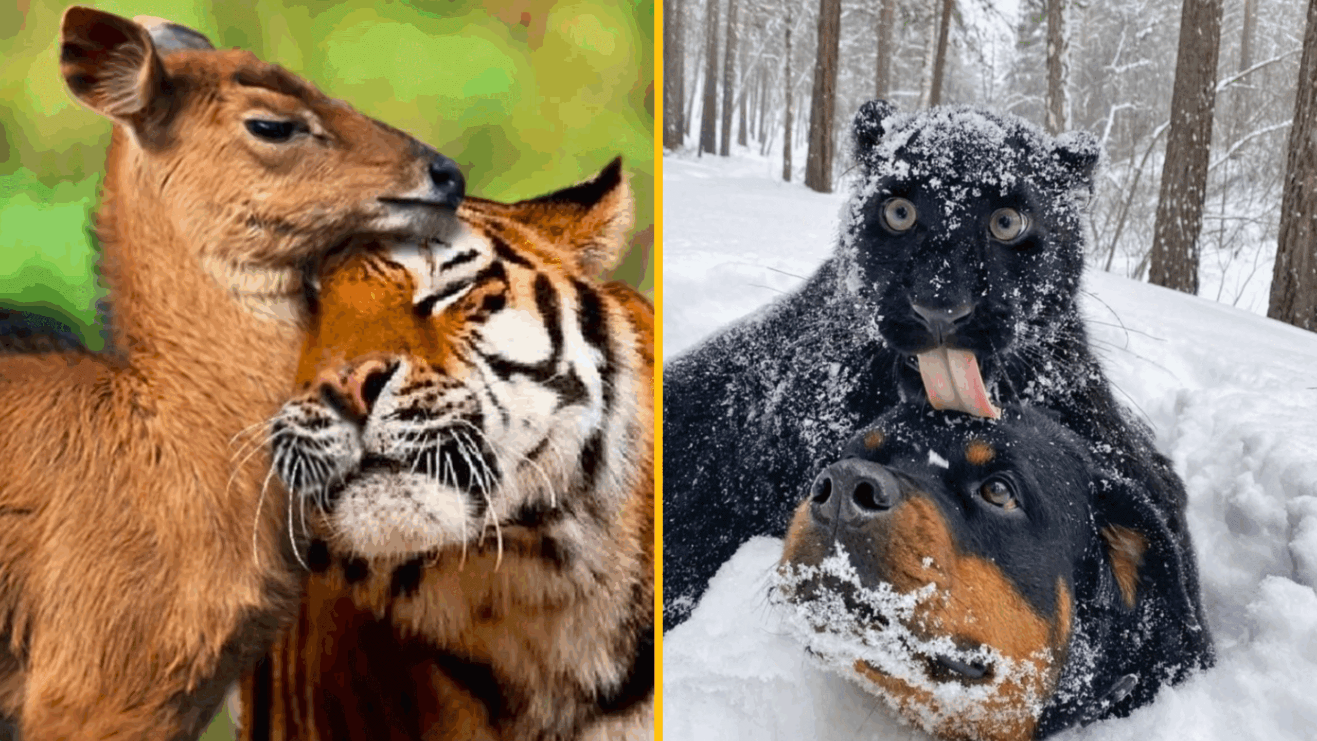 Neuveriteľné páry: 20 neočakávaných, ale rozkošných príkladov priateľstva medzi zvieratami