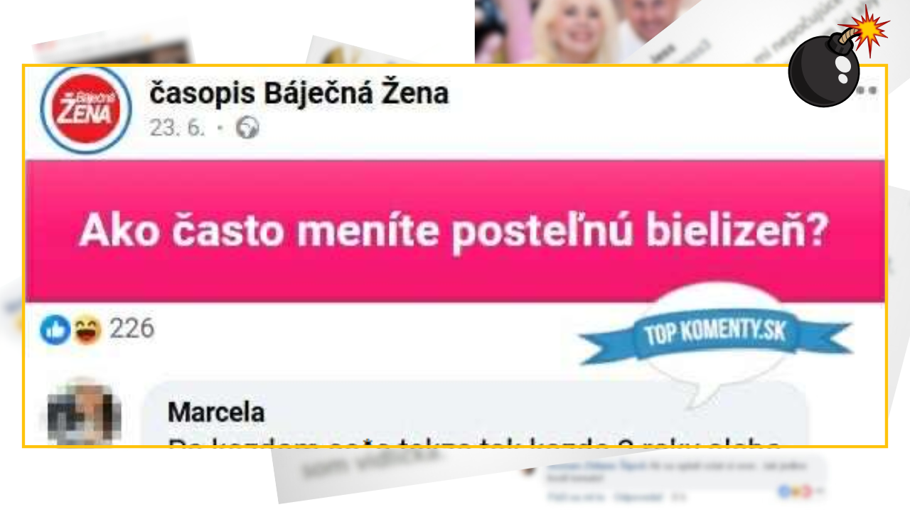 Bomby zo sociálnych sietí #1229 – aký milostný život má Slovenka Marcelka zistíš podľa toho, ako často mení posteľné prádlo