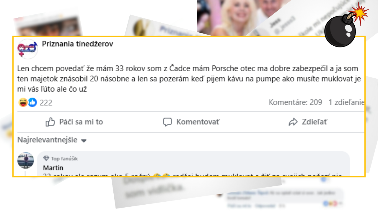Bomby zo sociálnych sietí #1232 – mladý Slovák sa chválil, že má Porsche a znásobil majetok od otca, ostatným sa vysmieva a pohŕda nimi ako musia pracovať