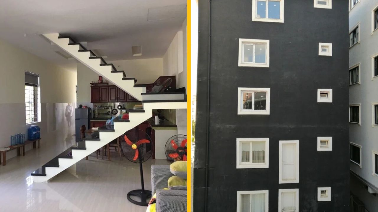 15 naozaj hrozných dizajnov v bytoch a domoch, ktoré skutočne existujú
