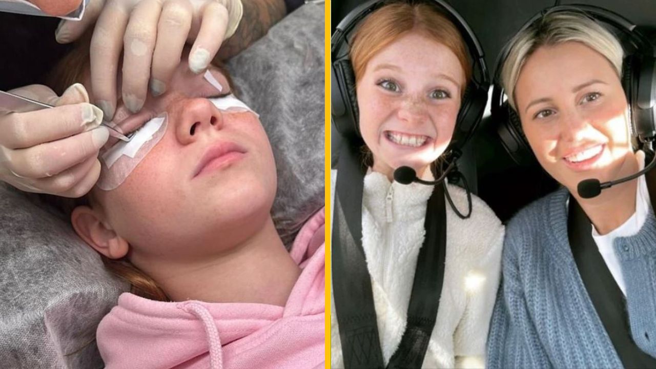 Táto matka podporila 11-ročnú dcéru, aby si dala predlžovať mihalnice, pretože má ryšavé vlasy