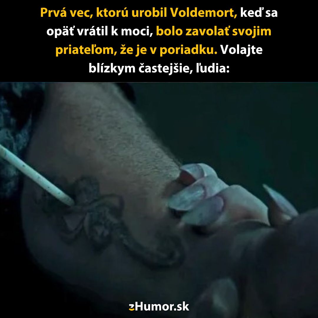 Čiernobiely obrázok ruky, tmavé zdobenie s prútikom. Text nabáda k častejšiemu kontaktu s blízkymi.