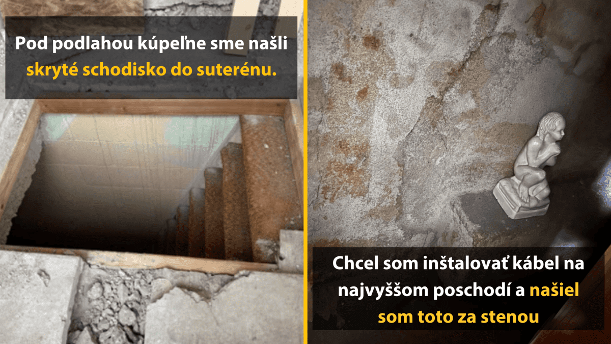 Skryté schodisko do suterénu a soška za stenou počas inštalácie kábla vám odhalia tajomstvá budovy.