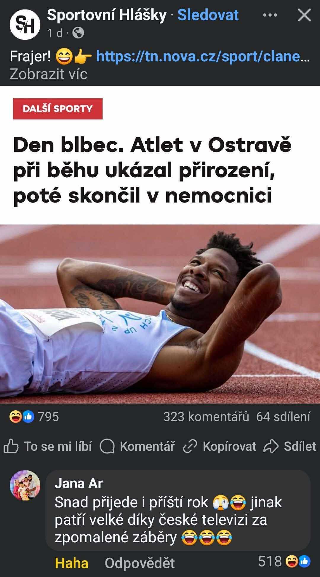 Atlet ukázal pri běhu v Ostravě omylem vše, dorazil do nemocnice so smiechom. Nečakaný zvrat na športovom podujatí.