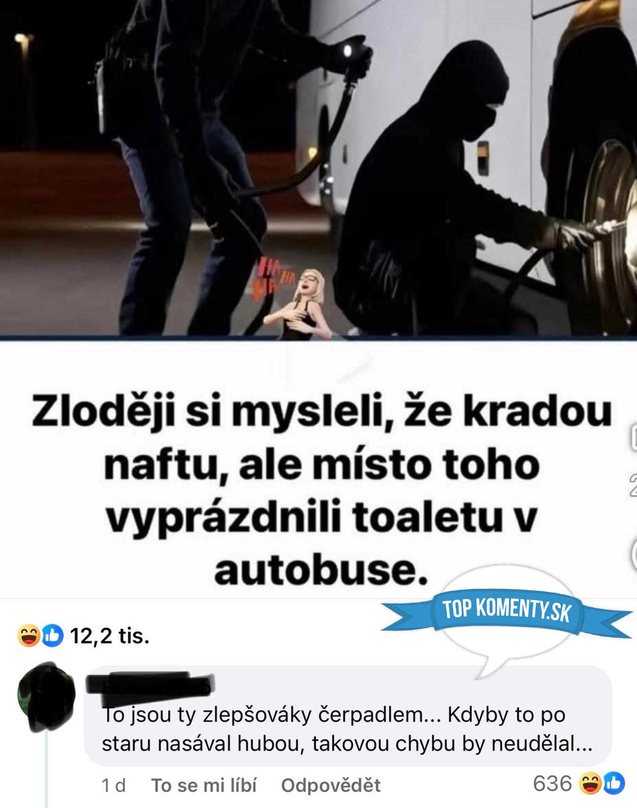 Zlodeji omylom vyprázdnili toaletu v autobuse namiesto krádeže nafty.