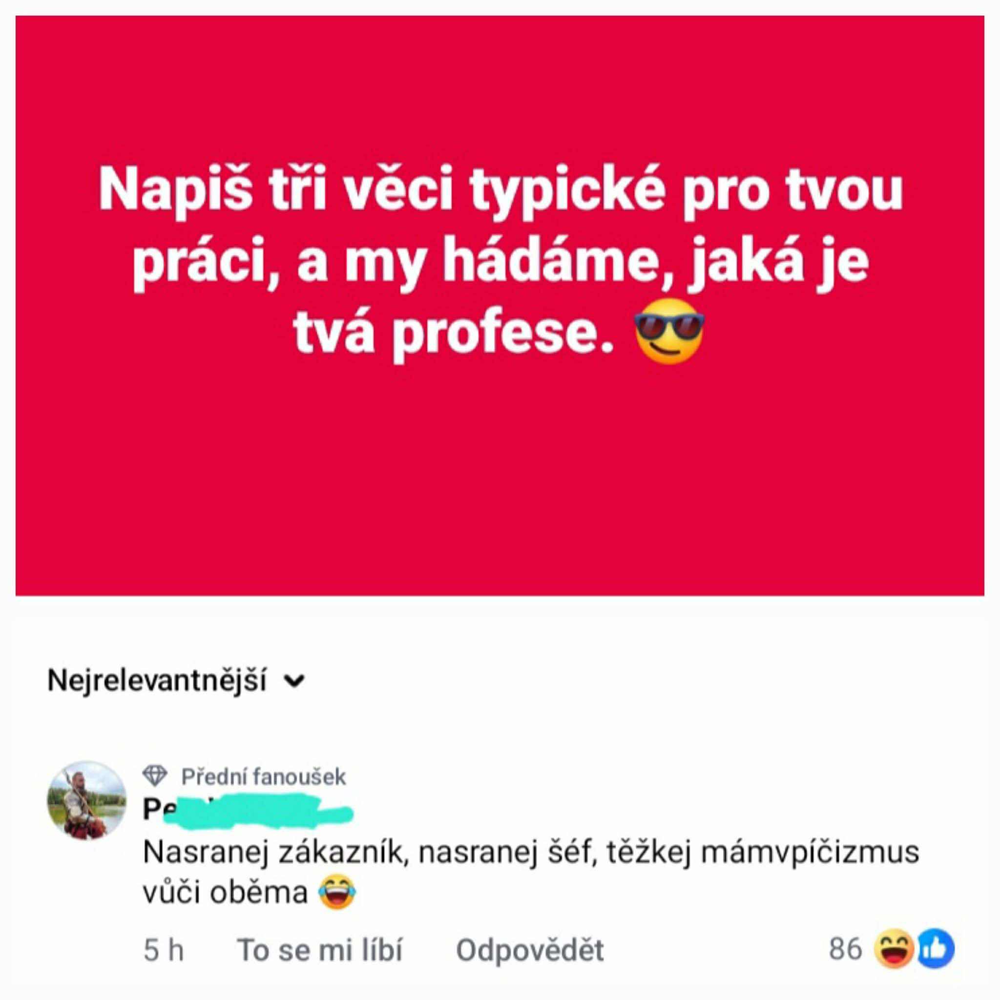 Zábavný príspevok na sociálnej sieti: Napíš 3 typické veci pre svoju prácu a hádame, aké máš povolanie.