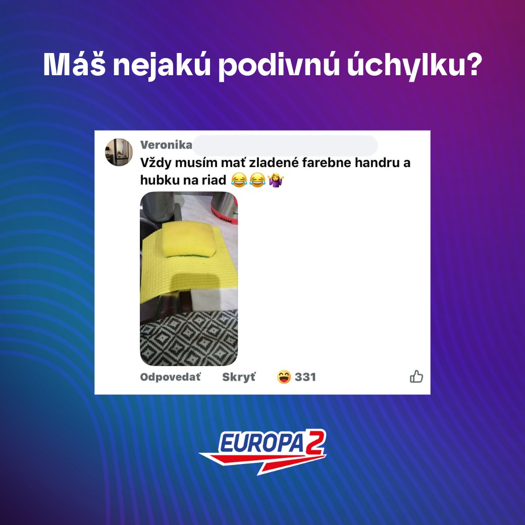 Používateľka zladila žltú hubku a handru na riady.