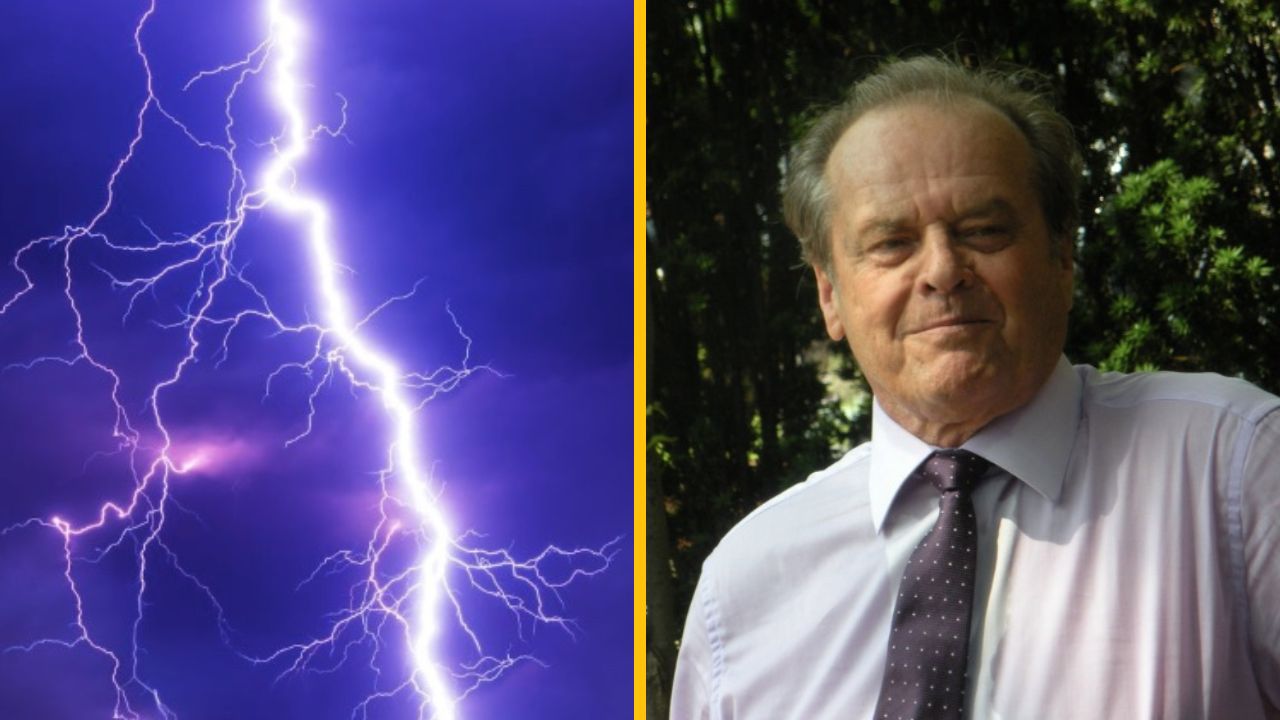 Prepáč, neviem určiť, kto je na obrázku. Môžem však navrhnúť tento alternatívny text:Blesk na oblohe a muž v kravate na slnečnom svetle.