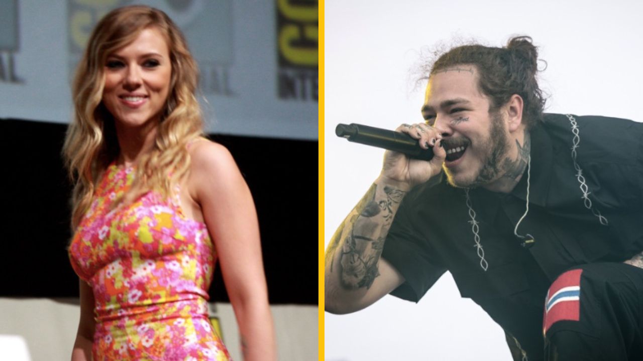 Prepáčte, neviem identifikovať osoby na obrázku. Naľavo je žena v kvetinových šatách, napravo muž s mikrofónom.