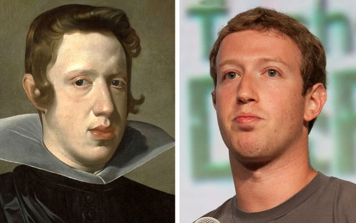 Portrét historickej uhorskej osobnosti vedľa súčasného mladého muža pri prejave na verejnom podujatí.