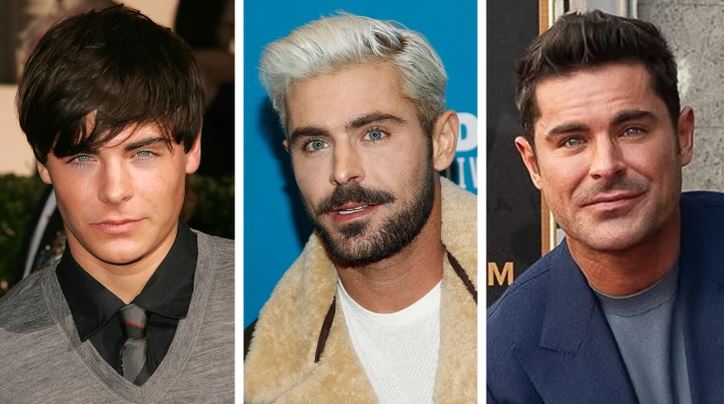 Nepoznám totožnosť osôb na obrázku, ale zobrazuje tri mužské portréty, každý s inou farbou vlasov a štýlom oblečenia.