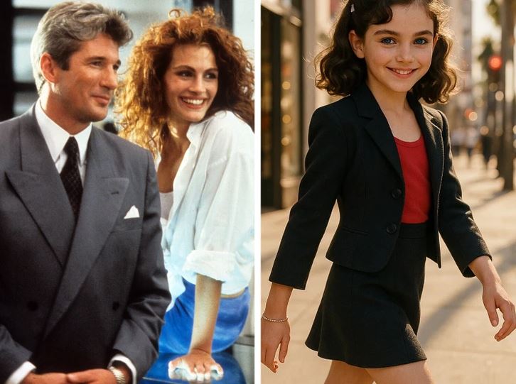 Loď vynechaná s dôvodu rozpoznania osoby. Naľavo úsmevné momenty a napravo dievča v elegantnom oblečení vonku.